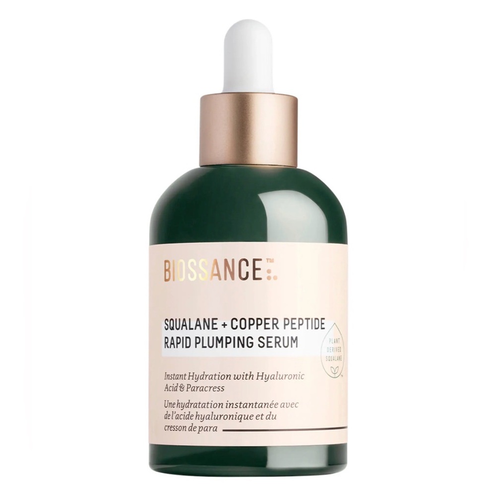 Biossance Squalane + Copper Peptide Rapid Plumping Serum | Hydrating Anti-Aging